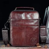 FUZHINIAO Designer Top Genuine Cowhide Leather Men's Shoulder Bag Clutch Handbag Messenger Male Bags Crossbody Sling Tote Small  4