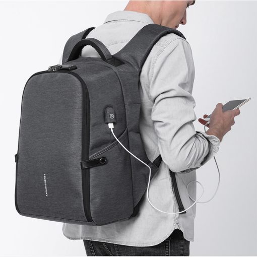 KAKA Fashion Function Men Backpack for Laptop Bag 15.6" Large Capacity USB Recharging Computer Anti theft Backpack Male Mochila 4