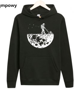 Men Creative Design fleece hoodies brand tracksuits Develop The Moon hoody 2017 autumn winter harajuku sweatshirts man pullovers