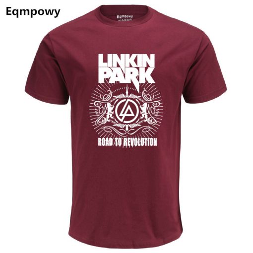Eqmpowy 2018 Summer Fashion Brand Men T Shirt Lincoln LINKIN Park T-Shirt 100% Cotton Linkin Clothes Short Tops Tees 2