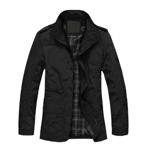 5XL Plus Size 2018 Spring Autumn Men's Brand  Jacket Mens High Quality Zipper Outwear Male Casual Windbreaker Coat 1