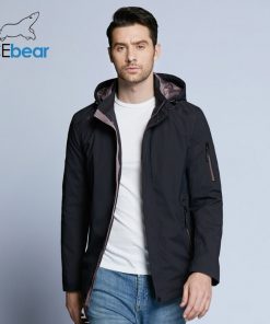 ICEbear 2018 Casual Autumn Business Men's Jacket Short Overcoat Hoodie Tops Man Coat Spring Fashion Brand Men Coats MWC18040D 1