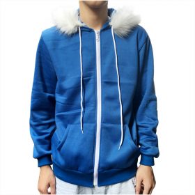 Sans Costume Undertale Cosplay Blue Hoodie Skeleton Brother Coat Men Adult Warm Thick Top Winter Zipper Long Sleeve Sweatshirt 2