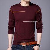 Brand Sweater Men 2018 New Spring Casual O-Neck Sweaters Male High Quality Pullover Mens M-3XL 1
