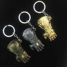 Avengers Infinity War Thanos Cosplay Costumes Infinity Gauntlet Gloves Armor Model Key Chain Keychain 2