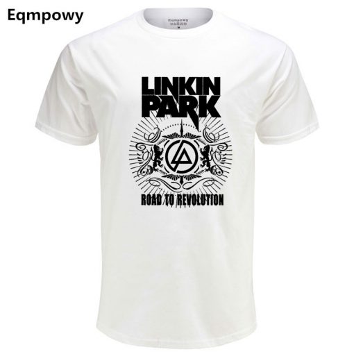 Eqmpowy 2018 Summer Fashion Brand Men T Shirt Lincoln LINKIN Park T-Shirt 100% Cotton Linkin Clothes Short Tops Tees 1