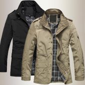 5XL Plus Size 2018 Spring Autumn Men's Brand  Jacket Mens High Quality Zipper Outwear Male Casual Windbreaker Coat 3
