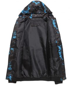 2018 Spring Autumn Mens Casual Camouflage Hoodie Jacket Men Waterproof Clothes Men'S Windbreaker Coat Male Outwear Plus Size 4XL 1