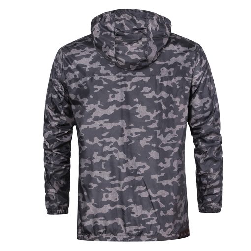 3XL Plus Size 2018 Spring Autumn Mens Casual Camouflage Hoodie Jacket Men Waterproof Clothes Men's Windbreaker Coat Male Outwear 1