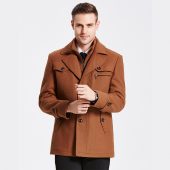 2018 Trench Coat Men Winter Thick Windbreaker Long Woolen Overcoat  Masculino Palto Casaco Jaket Mens 4XL Trench Wool Jackets 4