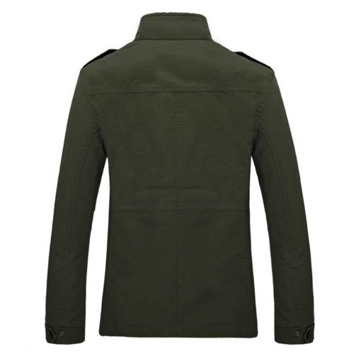 2018 Jackets New Men's Windbreaker Autumn Casual Coats Men Outerwear Slim Fit Stand Collar Male Jacket Business Plus Size 4XL 3