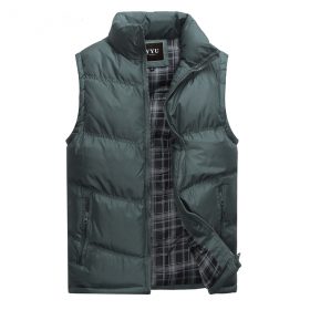 2018 New Brand Mens Jacket Sleeveless Vest Winter Fashion Casual Coats Male Cotton-Padded Men's Vest Men Thicken Waistcoat 3XL 3