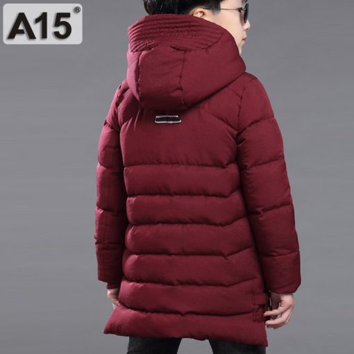 Kids Winter Jacket for Boys Clothes 2018 Teenage Boys Clothing Parkas Warm Jacket Hooded Coats Children Size 8 10 12 14 16 Years 3