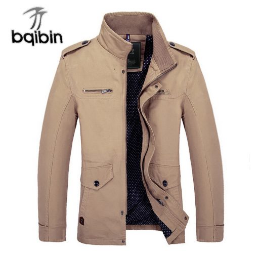 2018 Jackets New Men's Windbreaker Autumn Casual Coats Men Outerwear Slim Fit Stand Collar Male Jacket Business Plus Size 4XL