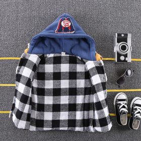 Autumn Winter Sleeveless Kids hooded Vest Boys Outerwear Spring Warm Children Vests Waistcoats Liner Jacket Coat for 1-10 Years 4