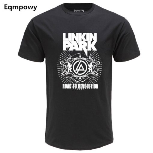 Eqmpowy 2018 Summer Fashion Brand Men T Shirt Lincoln LINKIN Park T-Shirt 100% Cotton Linkin Clothes Short Tops Tees