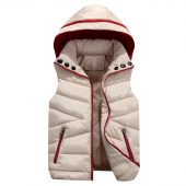 2018 NEW Autumn Winter Men Warm Vest Detachable Cap Cotton Femme Sleeveless Jacket Casual Cardigan Waistcoat 3XL 4