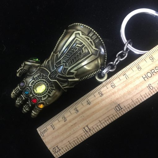 Avengers Infinity War Thanos Cosplay Costumes Infinity Gauntlet Gloves Armor Model Key Chain Keychain 1