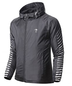 Windbreaker Men Stripe Trench Long Sleeves Zip Fly Mens Coat Solid Pockets Top 2018 Mens Outwear Brand 1