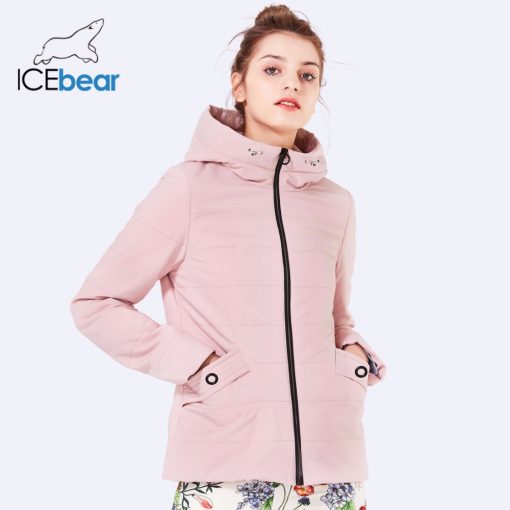 ICEbear 2018 new autumn women cotton padded high-quality thermal short paragraph Slim women's jacket fall woman jacket GWC18126D 2