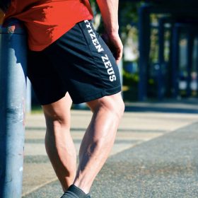 Men Fitness Shorts Summer Loose Gyms Bodybuilding Joggers Beach Short Pants Male Crossfit Workout Brand Knee Length Sweatpants 5
