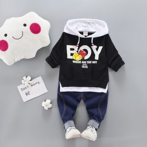 2018 Kid Clothes Sets Baby Boy Cotton Sports Hooded T Shirt Sweatshirt + Pants Children Boys Kids Casual Suits