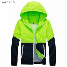 Varsanol Spring Jacket Men Windbreaker 2018 Autumn Fashion Jacket Men's Hooded Casual Jackets Male Coat Thin Men Coat Outwear  2