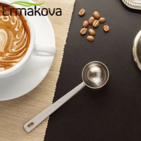 ERMAKOVA Coffee Scoop Stainless Steel Measuring Scoop 1 Cup Ground Coffee Sugar Measuring Scoop 15 ml Tea Scoop 4
