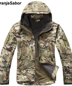 NaranjaSabor New Men's Military Tactical Jackets Casual Hooded Army Coats Winter Fleece Camouflage Softshell Male Outerwear N449 1