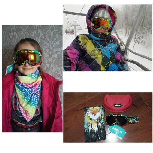Detector Kids Double Anti-Fog UV400 Protection Ski Goggles Boys Girls Snowboard Ski Glasses Winter Snow Sports Googles 5