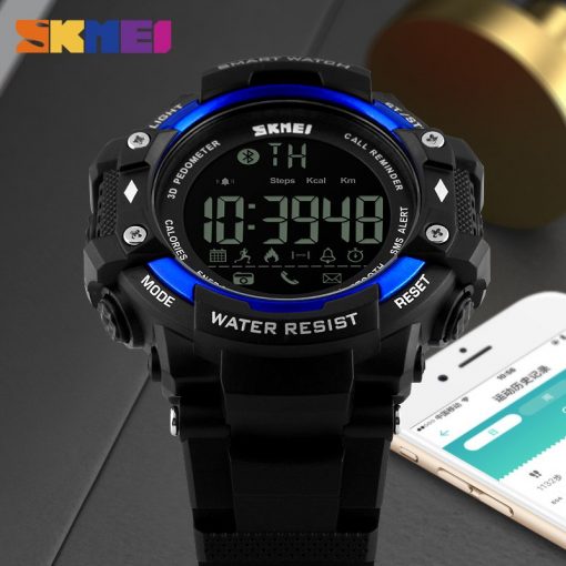 SKMEI Smart Watch Men Outdoor Sports Watches Pedometer Calorie Bluetooth Fitness Tracker 50M Waterproof Wristwatches 1226 1