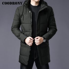 COODRONY Winter Jacket Men Thick Warm Hooded Parka Men Clothes 2018 New Arrival Fashion Casual Long Coat Men Zipper Overcoat 833 1