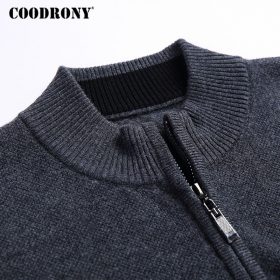 COODRONY Turtleneck Cardigan Men 2018 New Winter Thick Warm Sweatercoat Mens Merino Wool Cardigans Zipper Cashmere Sweaters 7319 4