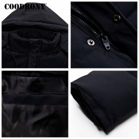 COODRONY Winter Jacket Men Thick Warm Hooded Parka Men Clothes 2018 New Arrival Fashion Casual Long Coat Men Zipper Overcoat 833 4