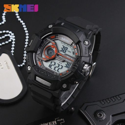SKMEI Men Sports Watches Multifunction LED Fashion Digital Wristwatches 50M Waterproof Outdoor Watch Man Relogio Masculino 1233 4
