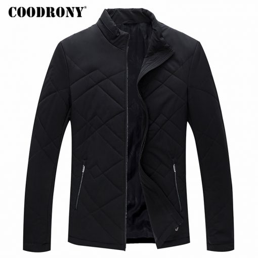 COODRONY Winter Jacket Men Thick Warm Cotton Overcoat Slim Parka Men Clothes 2018 New Business Casual Stand Collar Coat Men 8840 3