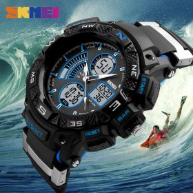 SKMEI Men Digital Wristwatches Outdoor Choice Sport Watch Multifunction Back Light Chronograph 50M Waterproof Watches 1211 3