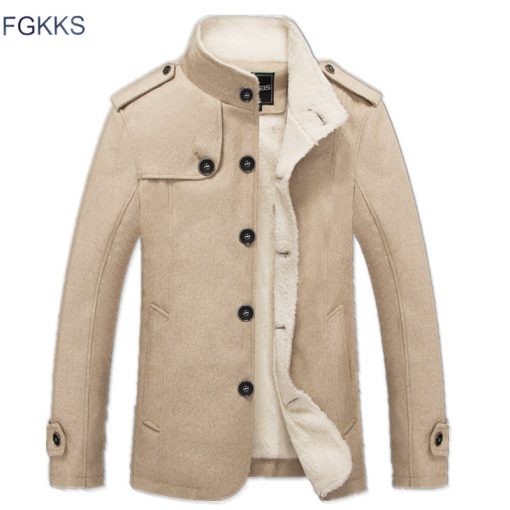 FGKKS 2018 New Winter Men's Jacket Fashion Windbreaker High Quality Military Brand Men Jacket Coat Male Clothing 1
