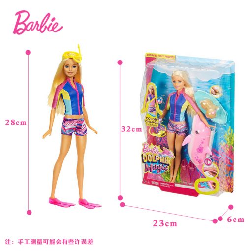 Original Barbie Dolls Dolphin Magic Adventure Doll With Clothin Babies Boneca Brinquedos Toys For Children Birthday Gift 4