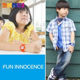 SKMEI Fashion Casual Children Watches 50M Waterproof Quartz Wristwatches Jelly Kids Clock boys Hours girls Students Watch 1043 5