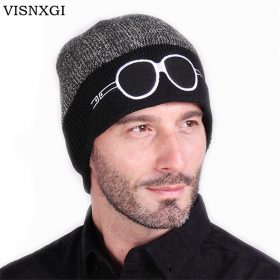 VISNXGI 2018 Beanies Knit Men's Winter Hat Caps Skullies Bonnet Winter Hats For Men Women Beanie Fur Warm Baggy Wool Knitted Hat