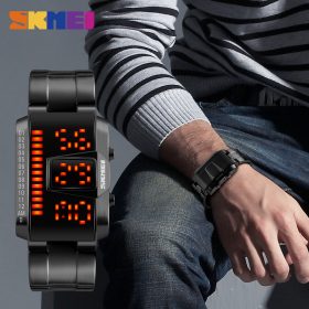 SKMEI Fashion Creative LED Sports Watches Men Top Luxury Brand 5ATM Waterproof Watch Digital Wristwatches Relogio Masculino 2