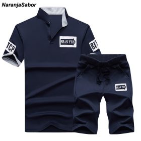 NaranjaSabor Summer Men's Clothing Set Male Boys Clothing Suit Casual Sweatshirt Shorts Pant Men's Brand Clothing Tracksuit 4XL