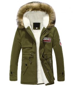 2018 Parka Men Coats Winter Jacket Men Slim Thicken Fur Hooded Outwear Warm Coat Top Brand Clothing Casual Mens Coat Veste Homme 1