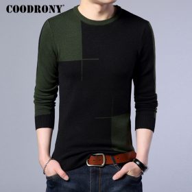 COODRONY 2018 New Autumn Winter Thick Warm Cashmere Sweater Men Casual O-Neck Pull Homme Brand Pullovers Mens Wool Sweaters 7185 2