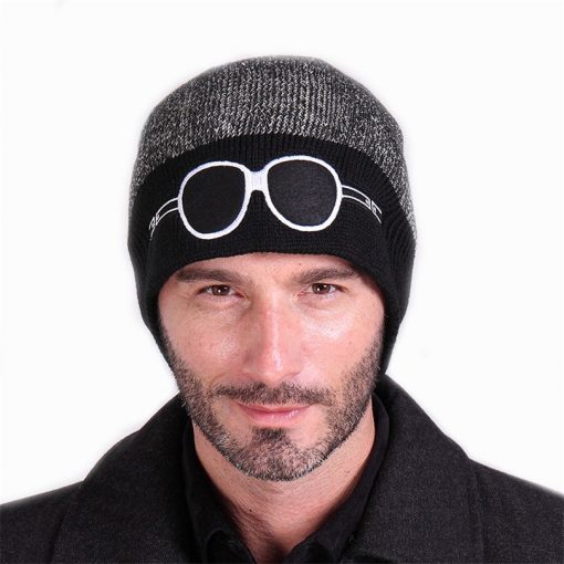 VISNXGI 2018 Beanies Knit Men's Winter Hat Caps Skullies Bonnet Winter Hats For Men Women Beanie Fur Warm Baggy Wool Knitted Hat 1