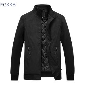 FGKKS Casual Brand Men Jackets Coat  Spring Winter Sportswear Mens Slim Fit Bomber Jackets Male Coat