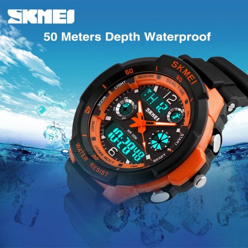 SKMEI Adult Kids Suit Watch Anti-Shock Waterproof Outdoor Sport Children Watch Men Fashion Digital Wristwatch Relogio Masculino 2