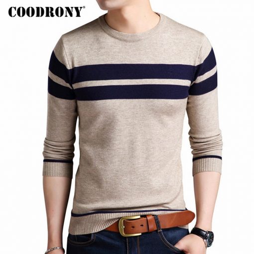 COODRONY Mens Knitted Cashmere Wool Sweaters 2017 Autumn Winter New Pullover Men Casual O-Neck Jumper Sweater Men Pull Homme 217
