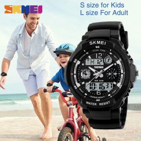 SKMEI Adult Kids Suit Watch Anti-Shock Waterproof Outdoor Sport Children Watch Men Fashion Digital Wristwatch Relogio Masculino 1